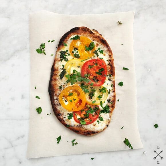 Grilled Summer Herb Garden Pizza Recipe - Love and Lemons