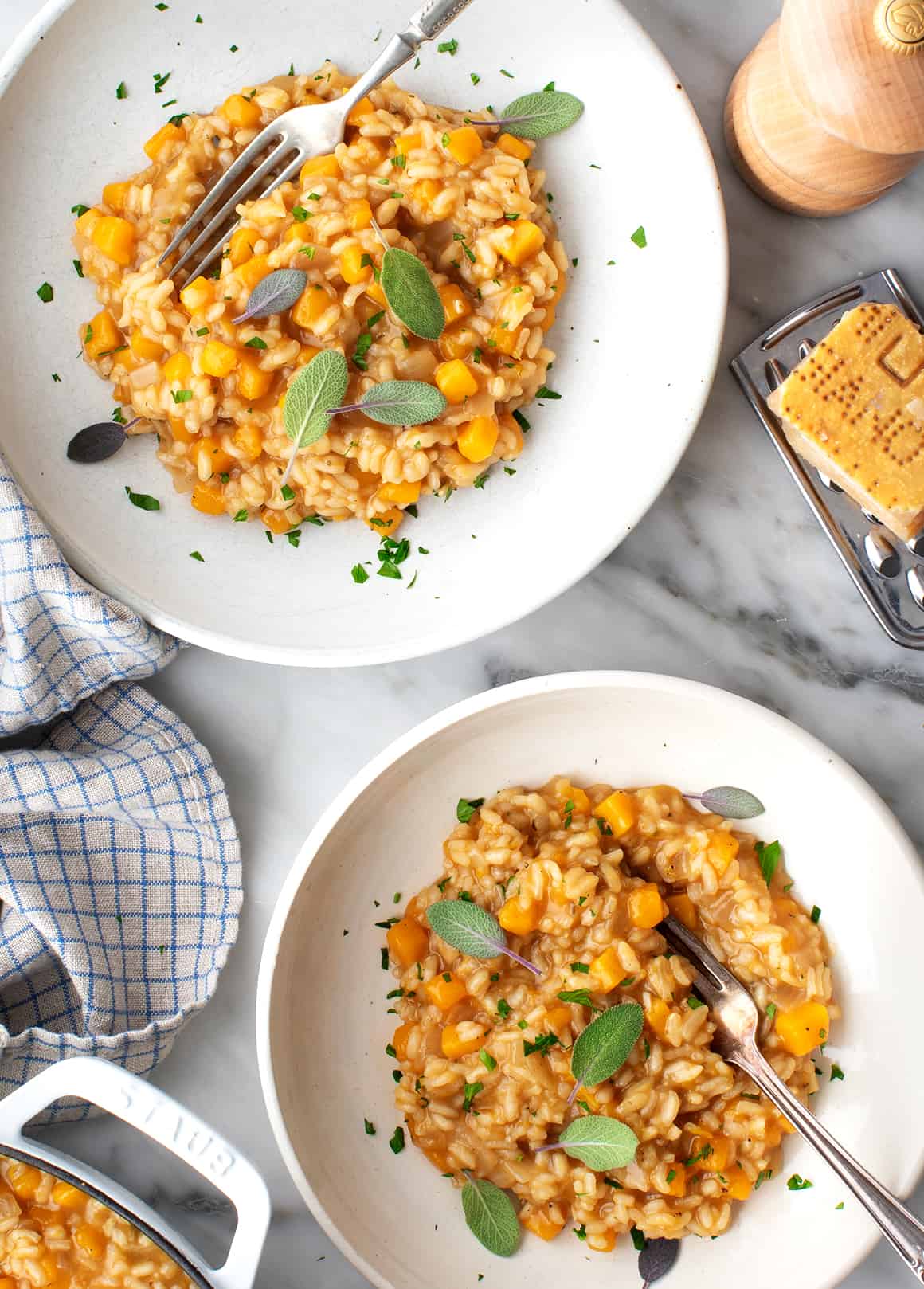 Butternut squash risotto